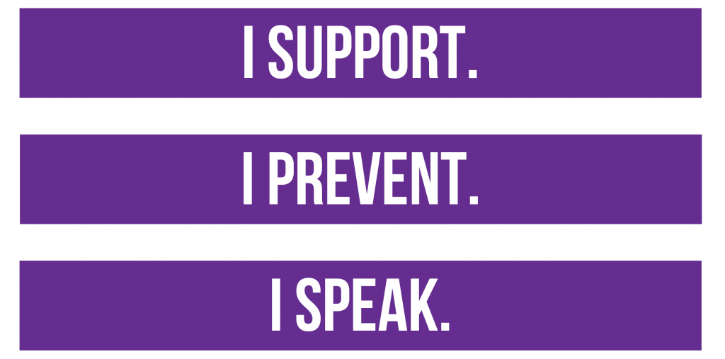 I Support. I Prevent. I Speak.