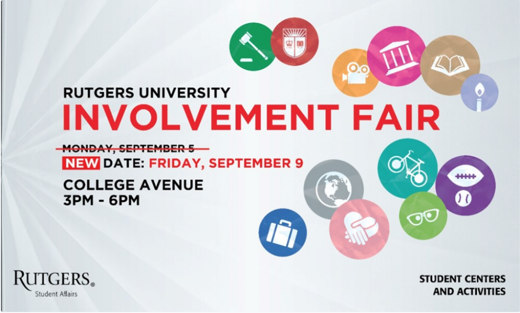 Visit RUPA at the Involvement Fair! RUPA Rutgers University