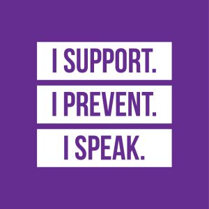 I Support I Prevent I Speak Graphic Profile photo