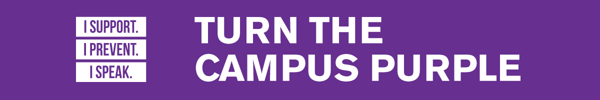 Turn the Campus Purple website banner