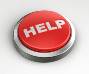 Image: Red Help Button